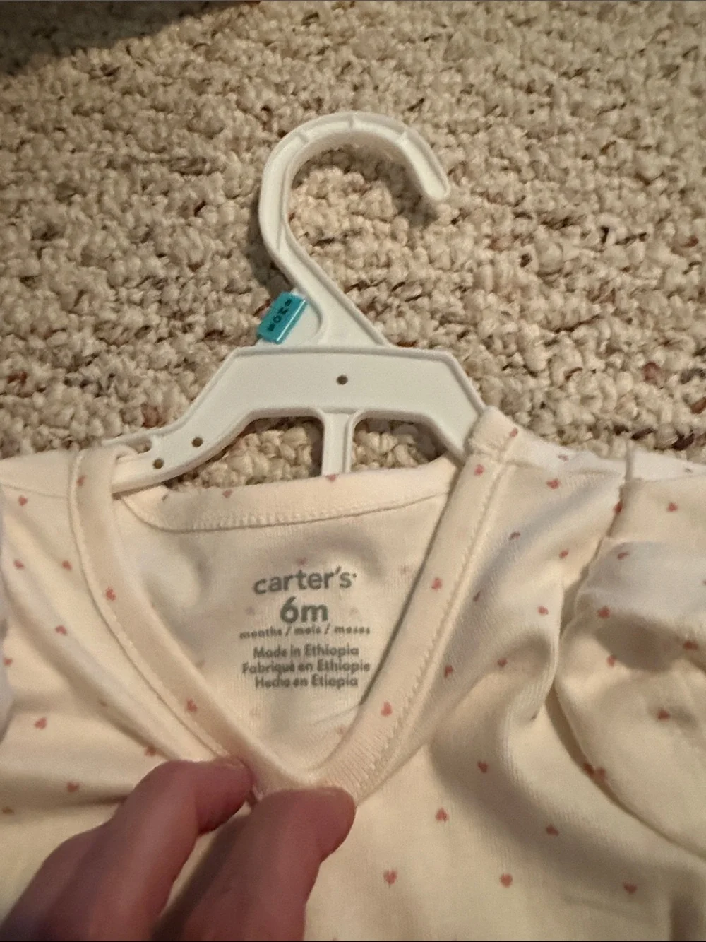 Lot of Carter's Girls Miscellaneous Sizes 6 mo, 9-12 and 12 mo outfits